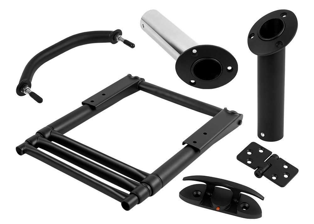 Nouvelles pièces de quincaillerie marine noire mate