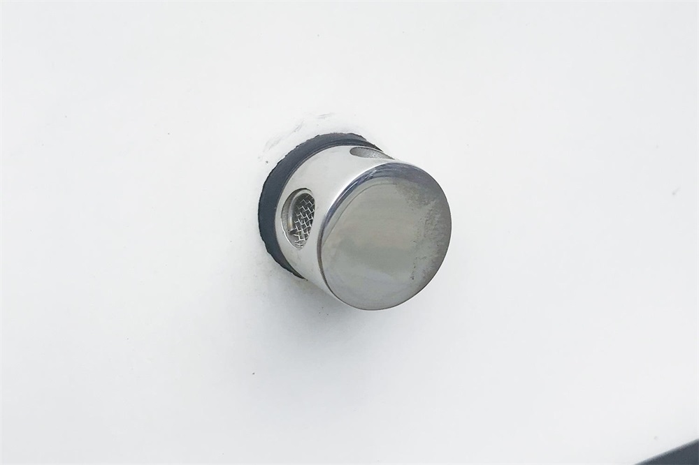 Évent de réservoir à 90 degrés en acier inoxydable 316