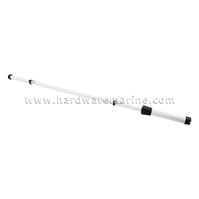 Mât de drapeau en aluminium blanc de 41 pouces pour bateau et yacht