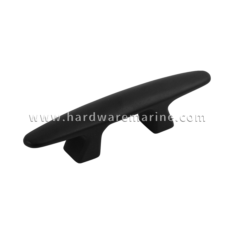 Taquet de bateau marin robuste noir mat en acier inoxydable